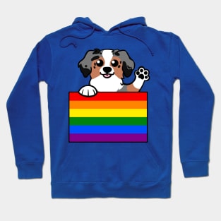 Love is Love Puppy - Blue Merle Aussie v2 Hoodie